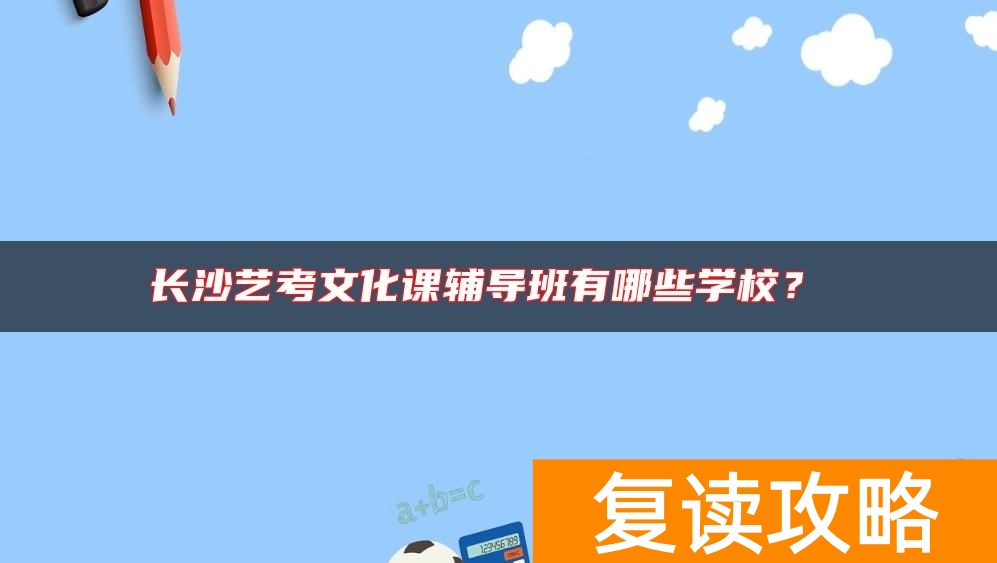 长沙艺考文化课辅导班有哪些学校?